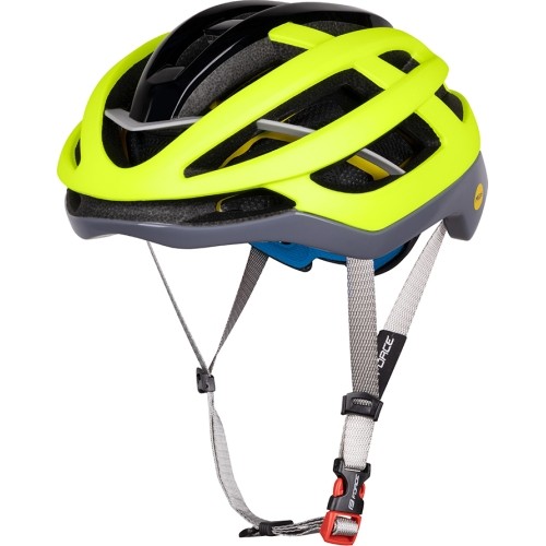 Helmet FORCE LYNX MIPS // size S-M (55-59 cm) (black/fluorescent)