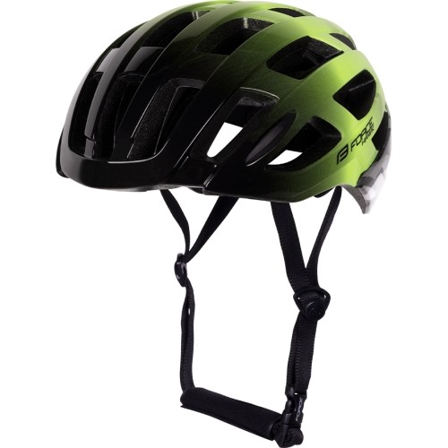 Helmet FORCE HAWK // size L-XL (59-63 cm) (black/green)