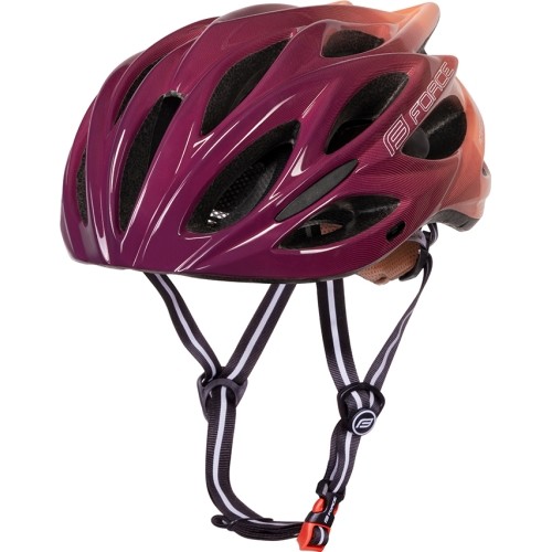 Kask FORCE BULL HUE // rozmiar S-M (55-58 cm) (fioletowy/beżowy)