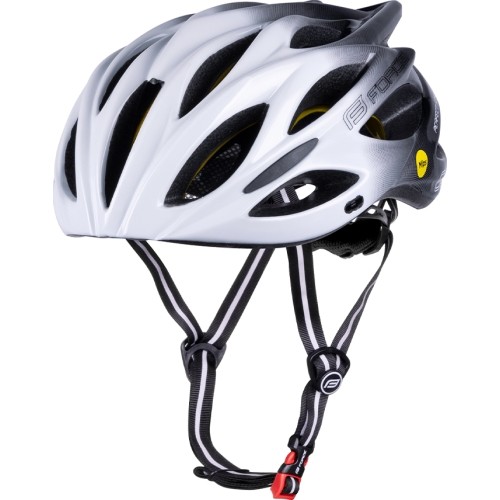 Kask FORCE BULL HUE MIPS // rozmiar L-XL (58-61 cm) (biały/czarny)