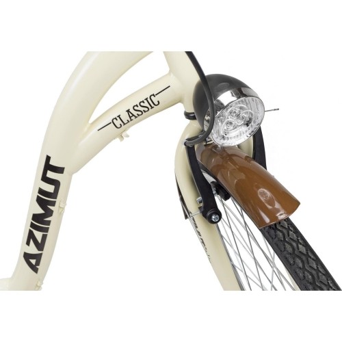 Dviratis AZIMUT Classic 26" 2023 kremowy