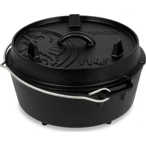 Żeliwny garnek turystyczny na otwarty ogień Petromax Dutch Oven - 4,5 l