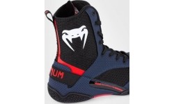 Buty bokserskie Venum Elite - granatowy/czarny/czerwony