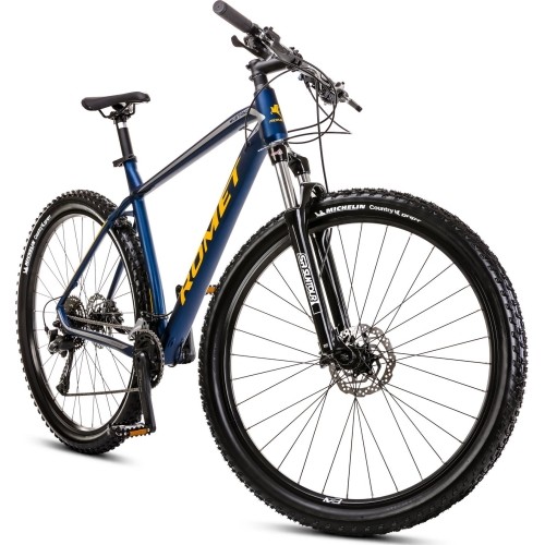 Dviratis Romet Mustang M3 CS 2025 dark blue-yellow