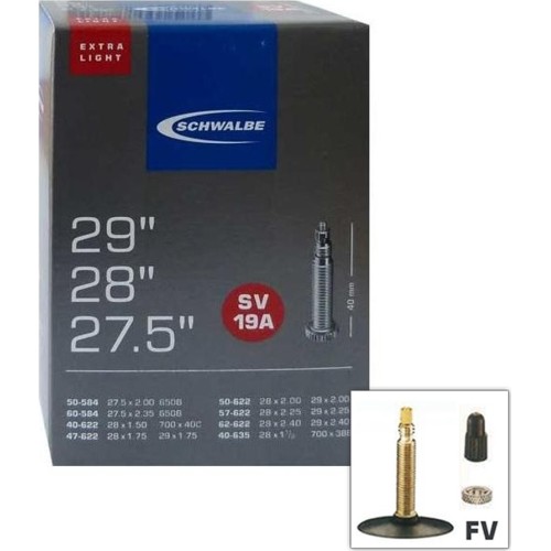 Schwalbe MTB SV19A Extralight 27.5x2.00 / 29x2.40 (50/60-584 40/62-622/635) FV 40mm (w pudełku)