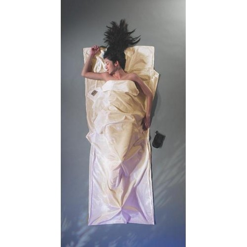 Travel Sheet Cocoon Cotton White Natura