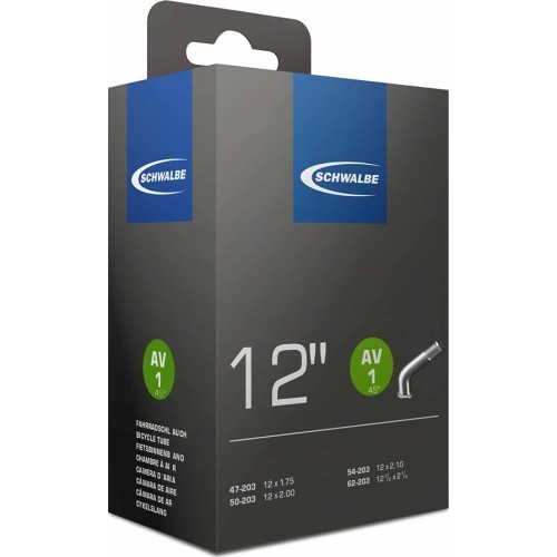 Camera Schwalbe 12x1/2 x 2.1/4 (47/62-203) // AV 45°, valve length: 40 mm