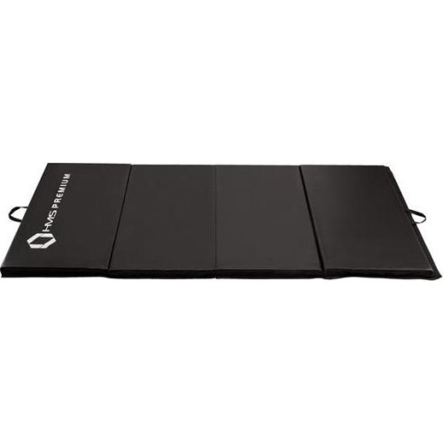 Gymnastic Foldable Mattress HMS Premium MGS01 2400x1200mm, Black