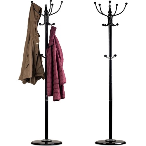 Clothes hanger clothes rack stable base Black
