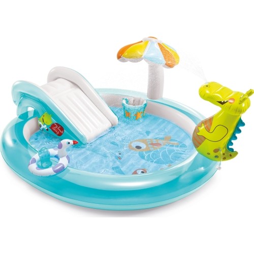 Pool slide water playground paddling pool Intex