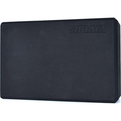 Yoga Brick Amaya Black 23x15x8 cm