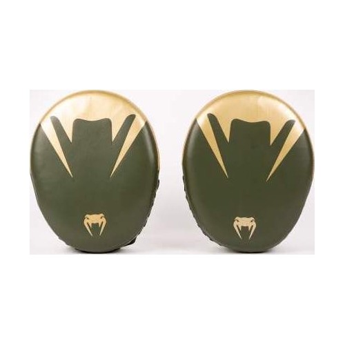 Venum Pro Boxing Big Punch Mitts (Pair) - Khaki/Gold