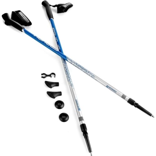 Nordic Walking Poles Spokey Meadow, Silver-Blue 