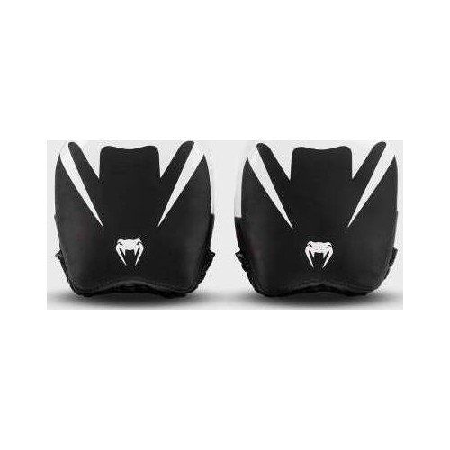 Venum Elite Thick Coaching Mitts Leather Mini (Pair) - Black/White