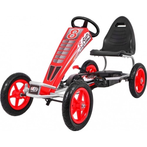 Gokart na pedały Full Ahead AIR czerwony