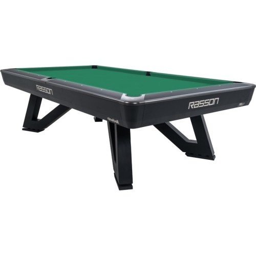 Billiard Table, Pool, Rasson Wolf, 9 ft. (Fuß), schwarz, EPBF pocket size, Simonis 760 yellow green