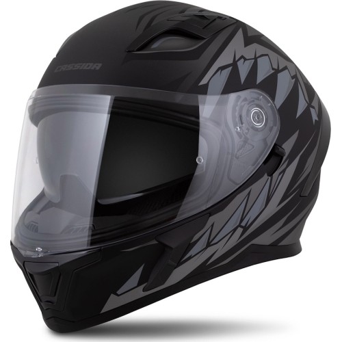Motorcycle Helmet Cassida Orbit StriX Matte Black/Gray