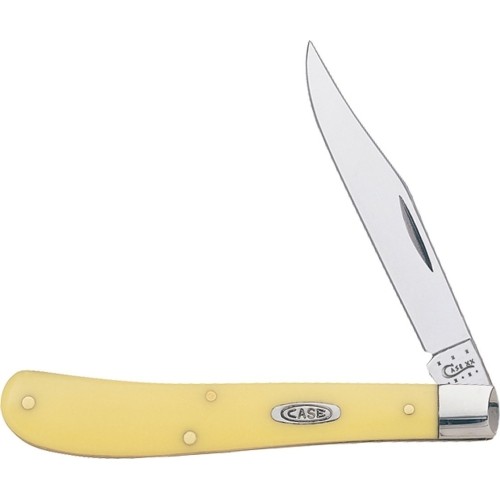 Folding Knife Case CV Barehead Slimline Trapper, Yellow