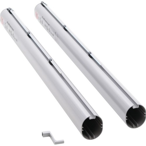 Słupki do siatki do tenisa ziemnego Coma-Sport T-092 – Aluminiowe, Tulejowane