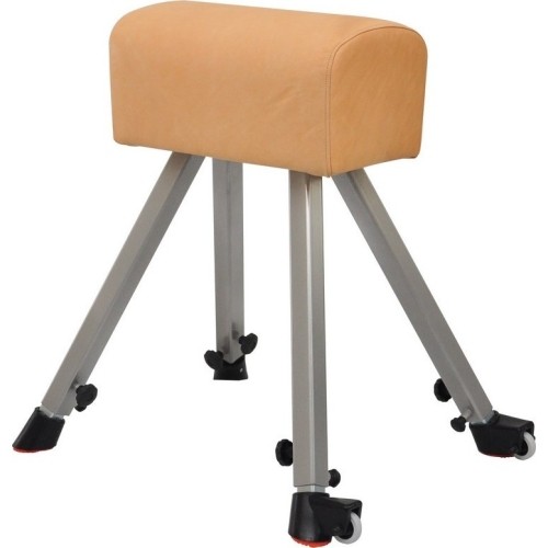 Kozioł gimnastyczny Coma-Sport GS-295 – Metalowe nogi, Naturalna skóra