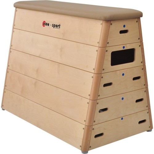 5-section Vaulting Box Coma-Sport GS-014 – Natural Leather