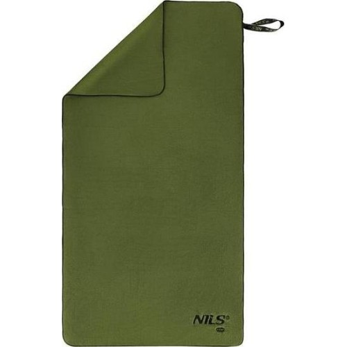 NCR15 MILITARY KHAKI MICROFIBER TOWEL 120x60 cm Nils Camp
