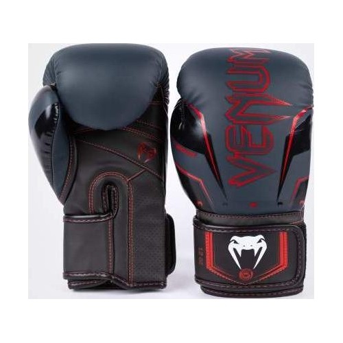Venum Elite Evo Boxing Gloves - Navy/Black/Red