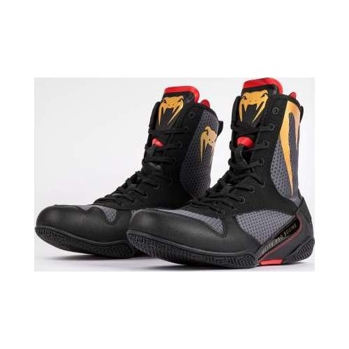 Buty bokserskie Venum Elite - Storm Grey / Gold