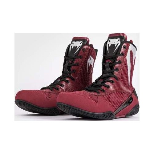 Buty bokserskie Venum Elite - bordowy/srebrny