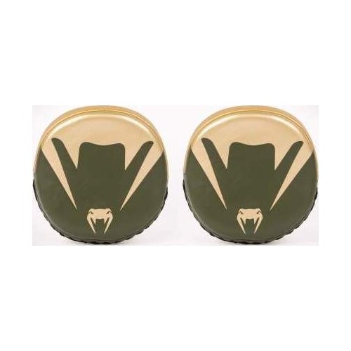 Venum Pro Boxing Mini Curved Punch Mitts (para) - Khaki/Gold