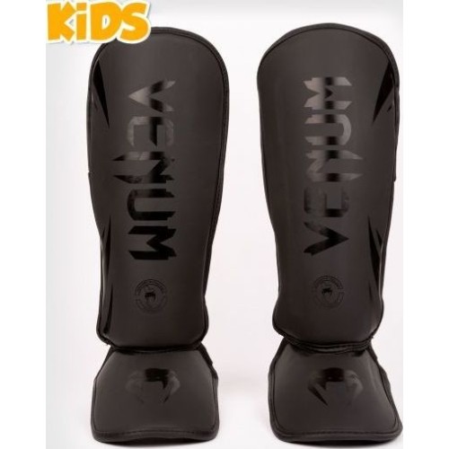 Venum Challenger Kids Shin Guards - Black/Black