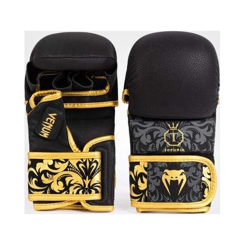 Venum x Topuria Unmatched Edition MMA Sparring Gloves - Black/Gold