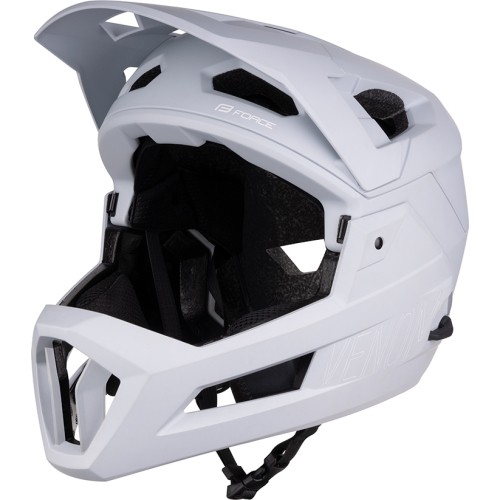 Downhill helmet FORCE VENOM // size: L / XL (58 - 61 cm) (grey)