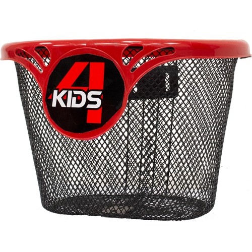 Dviračio krepšys ant vairo 4Kids (juoda/raudona)
