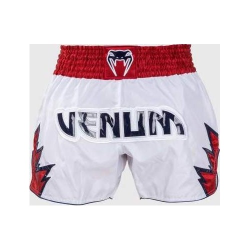 Spodenki Venum Inferno Muay Thai - biały/czerwony