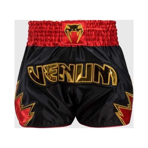Spodenki Venum Inferno Muay Thai - czarny/złoty/czerwony