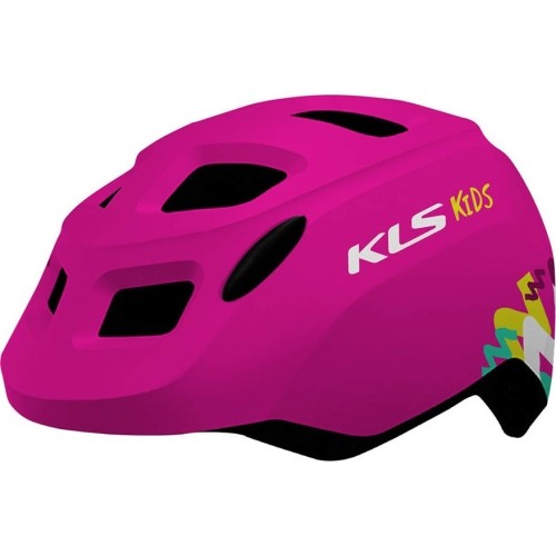 Kask KLS Zigzag 022, XS/S 45-49 cm, (różowy)
