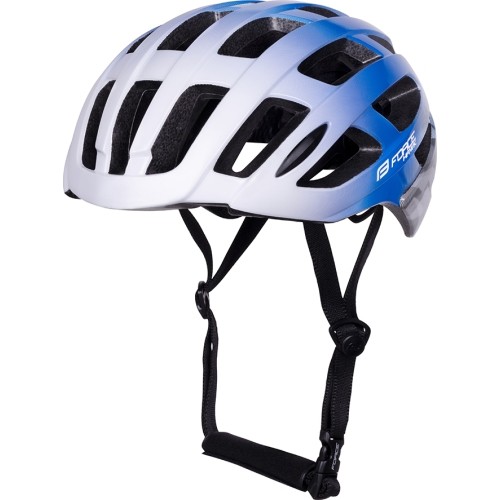 Kask FORCE HAWK // rozmiar S-M (56-59 cm) (biały/niebieski)