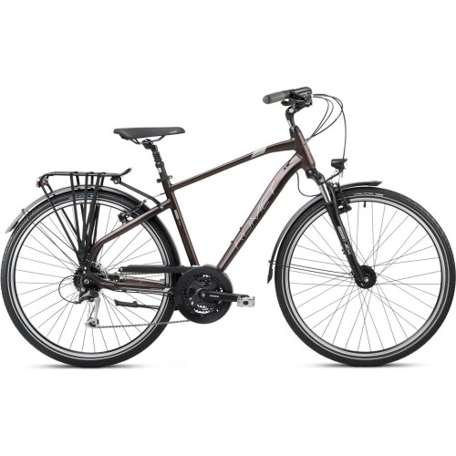 Dviratis Romet Wagant 7 2024 ciemny brązowo-szary