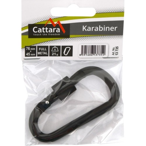 Karabińczyk aluminiowy z blokadą śrubową Cattara Strong