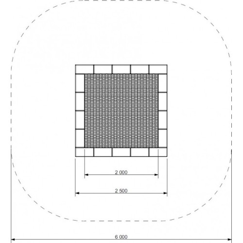 Trampolina na plac zabaw Inter-Play Pako 250