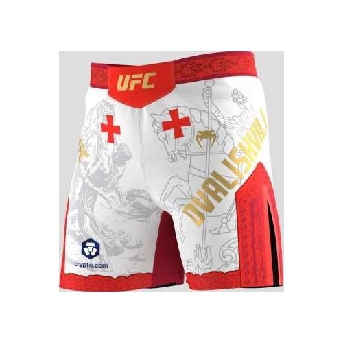 Męskie spodenki UFC Unrivaled by Venum White Merab Dvalishvili Short Fit Fight Short