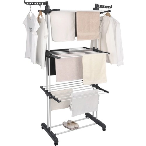 Suszarka na pranie pionowa z kółkami składana