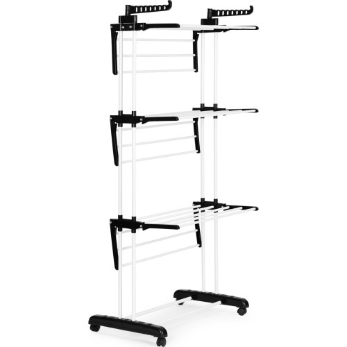 Suszarka na pranie pionowa z kółkami składana