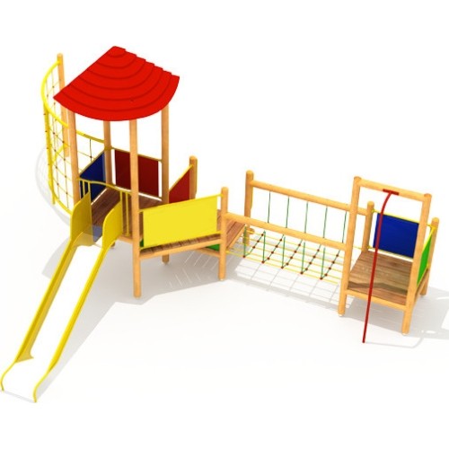 Drewniany plac zabaw dla dzieci model 6-A