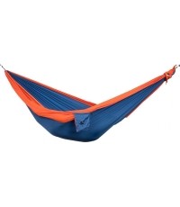 Hamak Ticket To The Moon, podwójny, niebiesko-pomarańczowy