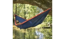 Hamak Ticket To The Moon, podwójny, niebiesko-pomarańczowy