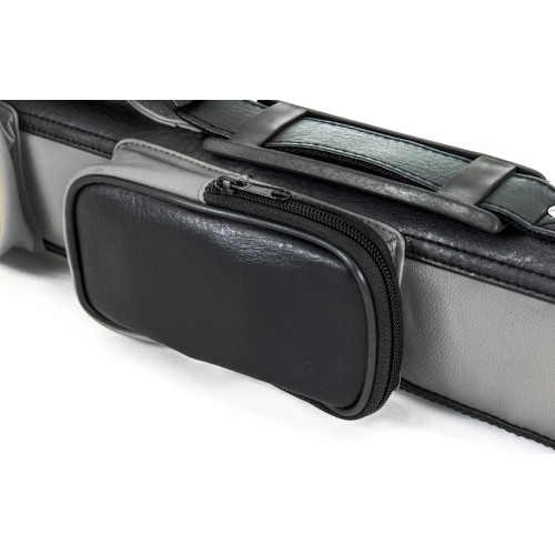 Etui na kije bilardowe Royal III RO3-2, szaro-czarne, na 2 kije bilardowe/2 trzonki