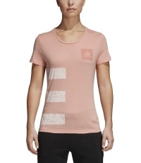 Adidas Palaidinė Three Stripes Pink White