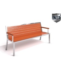 Ławka ze stali nierdzewnej Inter-Play 08